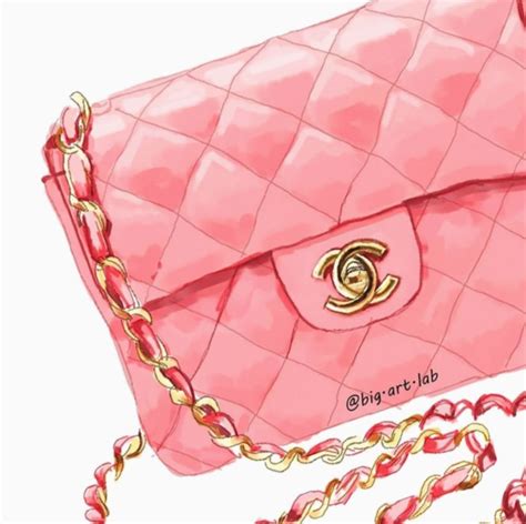 chanel bag drawing|chanel bag illustration.